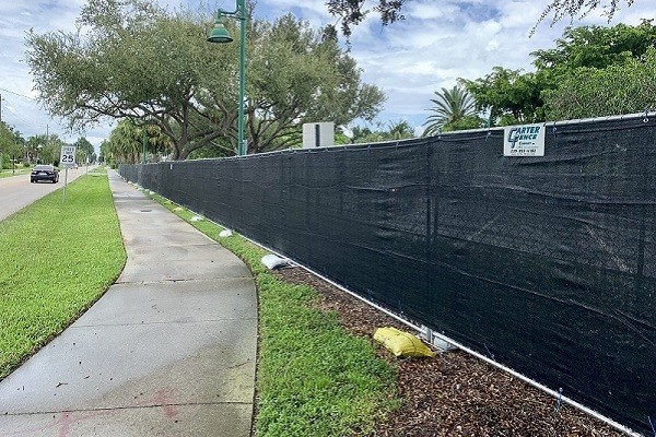 temporary construction fence north naples
