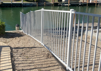 2 rail White Aluminum - alumiguard_naples fl_carter fence