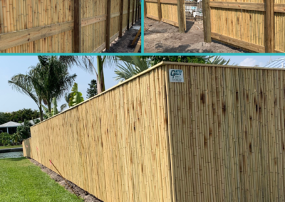 6’H Custom Bamboo Fence_naples fl_carter fence