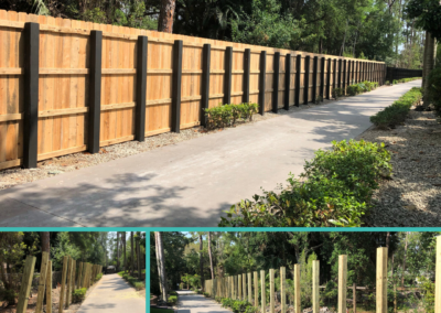 Cypress wood with Pine wood rails_Naples fl_ Carter Fence