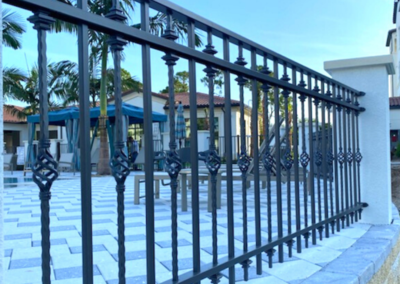 Aluminum pool fence_Custom made 4 H, Pool fence_Briarwood Apartments 5051 Radio Rd Naples FL 34104